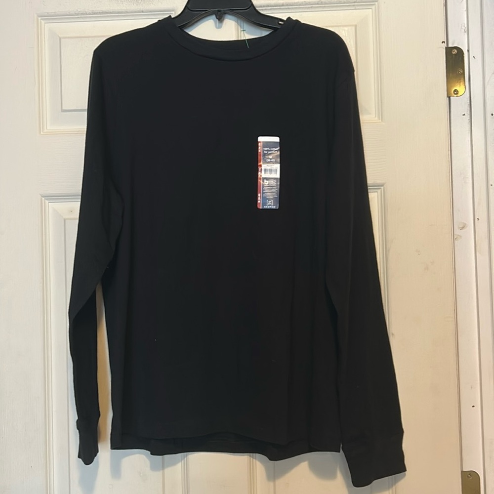 George Long Sleeve Shirt Size Medium Black